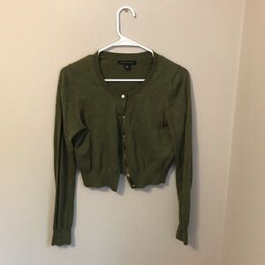 Banana Republic Olive Button-Up Cardigan
